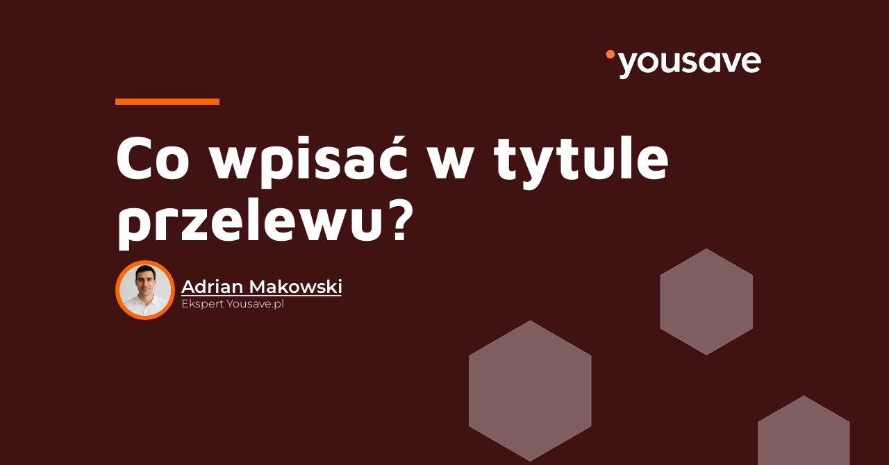 co wpisać w tytule przelewu
